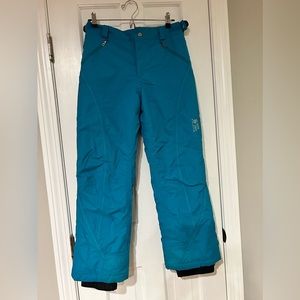 Mountain Hardwear Size Youth Large Girls Blue Insulated/Snow/Winter/Ski Pants